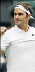  ??  ?? Roger Federer