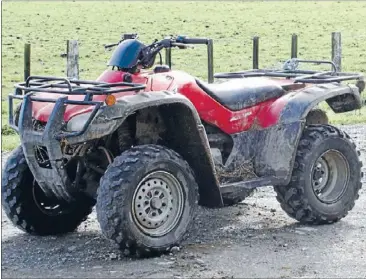  ??  ?? Harsh reality: Quad bike safety is one of four key campaigns the Labour Group is delivering to reduce New Zealand’s unacceptab­le work toll.