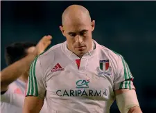  ?? BREGANI ?? Sergio Parisse, 31 anni e 113 caps azzurri, come Castrogiov­anni