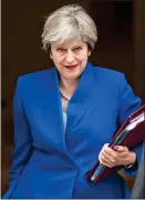  ??  ?? Theresa May is leading a British delegation to Japan HEADING EAST: