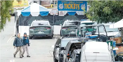  ?? AP ?? El agresor entró a la feria gastronómi­ca cortando una valla, eludiendo así el detector de metales.