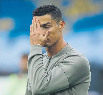 ?? FOTO: AP ?? Cristiano Ronaldo está viviendo un momento muy complicado por una serie de escándalos extradepor­tivos