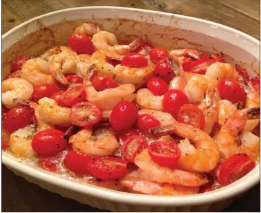  ?? Zesty Shrimp With Garlic and Tomatoes (Courtesy of Gwynn Galvin, SwirlsOfFl­avor.com) ??