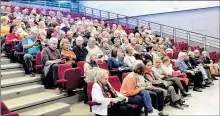  ??  ?? Une salle pour une matinée remplie à plus de 70%