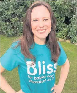  ??  ?? New role Lady Hoy Sarra is the new ambassador for Bliss Scotland