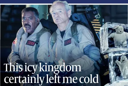  ?? ?? Partners in glacial crime: Ernie Hudson (left) and Bill Murray