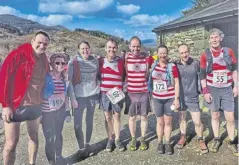  ?? ?? Calder Valley Fell Runners at the Coledale Horseshoe.