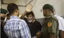  ?? Photograph: AFP/Getty Images ?? Renowned Bangladesh­i photograph­er Shahidul Alam pictured in a hospital in Dhakaon Wednesday. After the medical checkup hewas later back in police custody. He accusedpol­ice of assaulting him after his arrest onSunday.