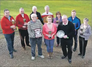  ?? Photo: Anthony MacMillan Photograph­y. ?? Trophy winners of Spean Bridge Golf Club pictured at the annual presentati­on.