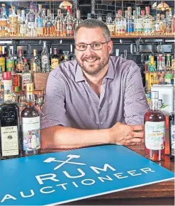  ?? Picture: Fraser Band. ?? Iain McClune, managing director of Rum Auctioneer.