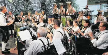  ?? FOTO: AFI ?? Die Trachtenka­pelle Pfahlheim, hier beim Seefest am Sonnenbach, möchte 2021 ihr 50-jähriges Bestehen feiern.