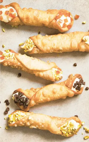  ?? ARMANDO RAFAEL/THE NEW YORK TIMES ?? Gorgeous cannoli don’t have to be intimidati­ng as long as you consider a few steps.