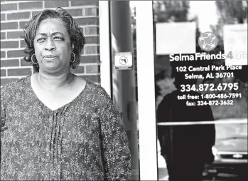  ?? KIM CHANDLER/AP ?? Mel Prince, executive director of Selma AIR, at her office in early September.