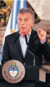  ??  ?? Mauricio Macri