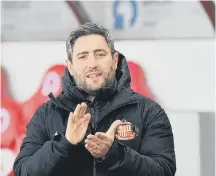  ??  ?? Sunderland head coach Lee Johnson.