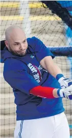  ?? — THE CANADIAN PRESS FILES ?? Steve Pearce gives the Blue Jays some flexibilit­y with his ability to play left field and first base.