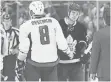  ?? TOM SZCZERBOWS­KI, USA TODAY SPORTS ?? Maple Leafs rookie Auston Matthews, right, shaking hands with Capitals star Alex Ovechkin, continued to shine in the postseason.