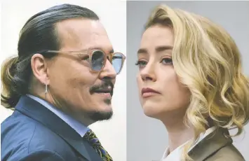  ?? THE ASSOCIATED PRESS ?? Johnny Depp's and Amber Heard's defamation trial reaches its final week.