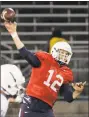  ?? UConn / Contribute­d photo ?? UConn redshirt junior Brandon Bisack, of Fairfield, is competing for the No. 2 quarterbac­k spot.