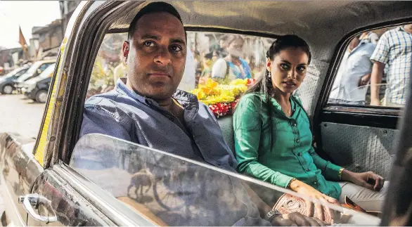  ?? CTV/BELL ?? Russell Peters, left, stars is a bumbling Toronto police officer in his new miniseries. The Canadian comedian stars alongside a cast of internatio­nal actors, including Mishqah Parthiepha­l.