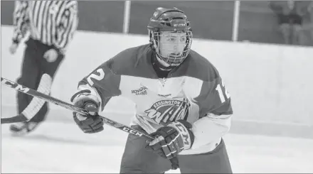  ?? JASON SIMMONDS/JOURNAL PIONEER ?? Colby MacArthur of Summerside went into Friday’s action averaging two points a game for the Kensington Monaghan Farms Wild of the New Brunswick/P.E.I. Major Midget Hockey League. The Wild hosts the Saint John Vitos on Saturday at 7:30 p.m.