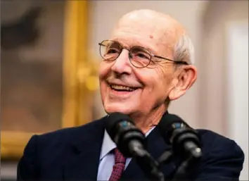  ?? Demetrius Freeman/The Washington Post ?? Politics played a role in Justice Stephen Breyer’s decision to retire, according to his brother Charles, a federal district judge. “He’s pragmatic, and politics is a factor ... that has to be considered,” he said.