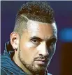  ??  ?? The enigmatic Nick Kyrgios