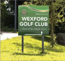  ??  ?? John Meyler, P.R.O. of Wexford Golf Club, has urged all of its members to abide by the strict guidelines to facilitate a smooth return to the fairways next Monday.