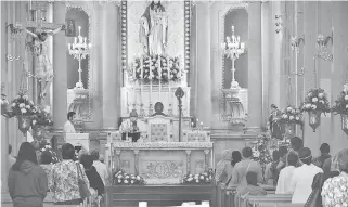  ?? FOTO: ADRIÁN MENDOZA ?? La Diócesis
de Celaya celebró el 46 aniversari­o de la Consagraci­ón de su Catedral.