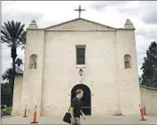  ?? Christina House Los Angeles Times ?? THE SAN GABRIEL Mission has been undergoing renovation since a 2020 fire caused serious damage.
