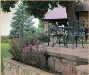  ??  ?? Left: Enjoy the glorious views from the verandas. Below: The Terrace for a la carte meals.