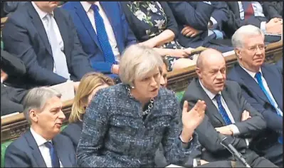  ??  ?? Prime Minister Theresa May became another politician to dabble with the phrase ‘alternativ­e facts’ at PMQs recently