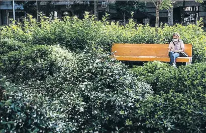  ?? ÀLEX GARCIA ?? Paseo Sant Joan. La apuesta que se hizo por una vegetación espontánea en esta arteria es ahora más visible