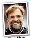  ??  ?? Jürgen Klopp