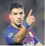  ??  ?? TAKING NOU NONSENSE Barcelona’s Luis Suarez