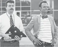  ?? FRED NORRIS ?? Neal ( Danny McBride) and Lee ( Walton Goggins) take each other to school in HBO’s dark comedy Vice Principals.