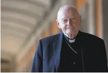  ?? Andrew Medichini / Associated Press 2013 ?? Former Cardinal Theodore McCarrick, shown in Rome in 2013, is the highest-ranking Catholic churchman to be laicized.