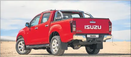  ??  ?? AUTO OPINION: The Isuzu KB300 LX 4x4 double cab is now equipped with the addition of a five-speed automatic transmissi­on option