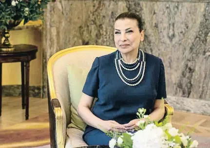  ?? Ana Beltrán ?? La filantropa emiratiana Huda Alkhamis-Kanoo ahir al Mandarin Ritz de Madrid