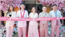  ?? ?? (From L-R) Actress Aubrey Miles, Olongapo City Mayor Atty. Rolen Paulino Jr., Jhaena Jewels CEO Haena Sia-Foo, with husband, co-founder, and CFO Justin Foo, and actor Gabby Concepcion during the opening of the flagship store of Jhaena Jewels