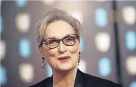  ?? [AP PHOTO] ?? Actress Meryl Streep called the reports of sexual harassment against Harvey Weinstein “disgracefu­l,” and said she was unaware of the incidents in a statement Monday.