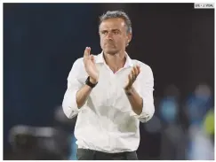  ?? EFE • J. VIDAL ?? TRANQUILO. Luis Enrique resaltó el dominio que tuvo su equipo frente a los suecos, pero lamentó las oportunida­des que se dejaron escapar.