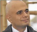  ??  ?? Home Secretary Sajid Javid