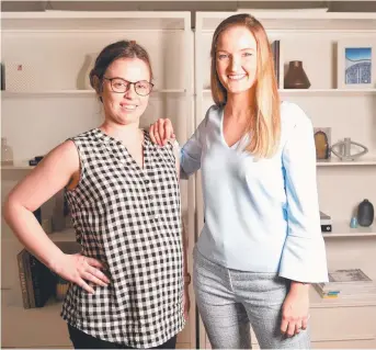  ?? Picture: ALIX SWEENEY ?? MOVE: Ethos Interiors designer Brooke Booth and founder Anna Williams.