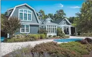  ??  ?? Shawn Evans and Petrone’s coastal Delaware weekend spot has features of a New England-style shingle home.