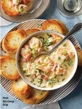  ??  ?? Hot Shrimp Dip