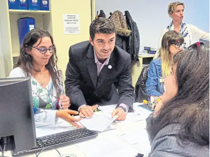  ?? Prensa anses ?? Basavilbas­o ayer en un centro de la Anses, uno de los organismos bajo la lupa