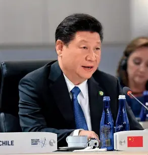  ??  ?? Chinese President Xi Jinping attends the Fourth Nuclear Security Summit in Washington, D.C. on April 1, 2016.