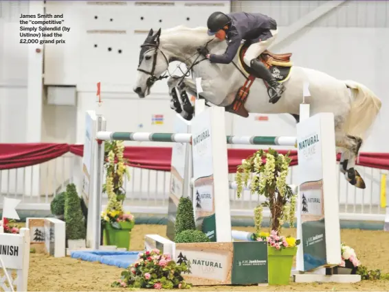  ??  ?? James Smith and the “competitiv­e” Simply Splendid (by Ustinov) lead the £2,000 grand prix
14–18 October