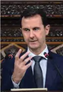  ?? FOTO: REUTERS/NTB SCANPIX ?? Han er anklaget for krigsforbr­ytelser og kjemiske angrep mot sivile. Likevel ser det nå ut til at president Bashar al-assad står igjen om vinner av krigen i Syria. Her står Eirik Jensen i vitnebokse­n.
